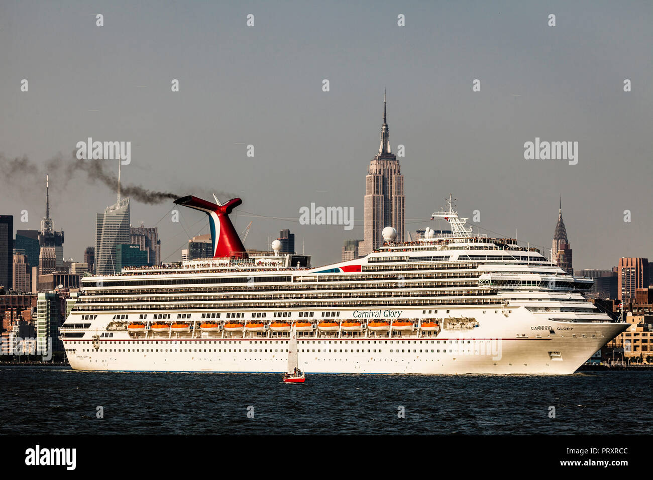 Cruise Ship Carnival Glory New York Harbor Manhattan New York, New York