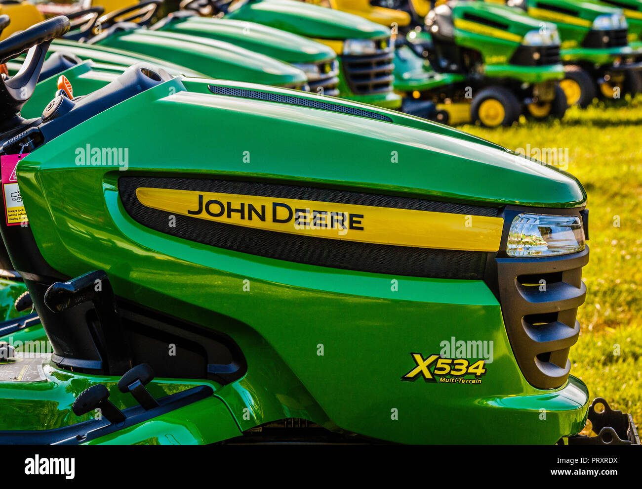 John Deere Riding Mowers Canaan, Connecticut, USA Stock Photo Alamy