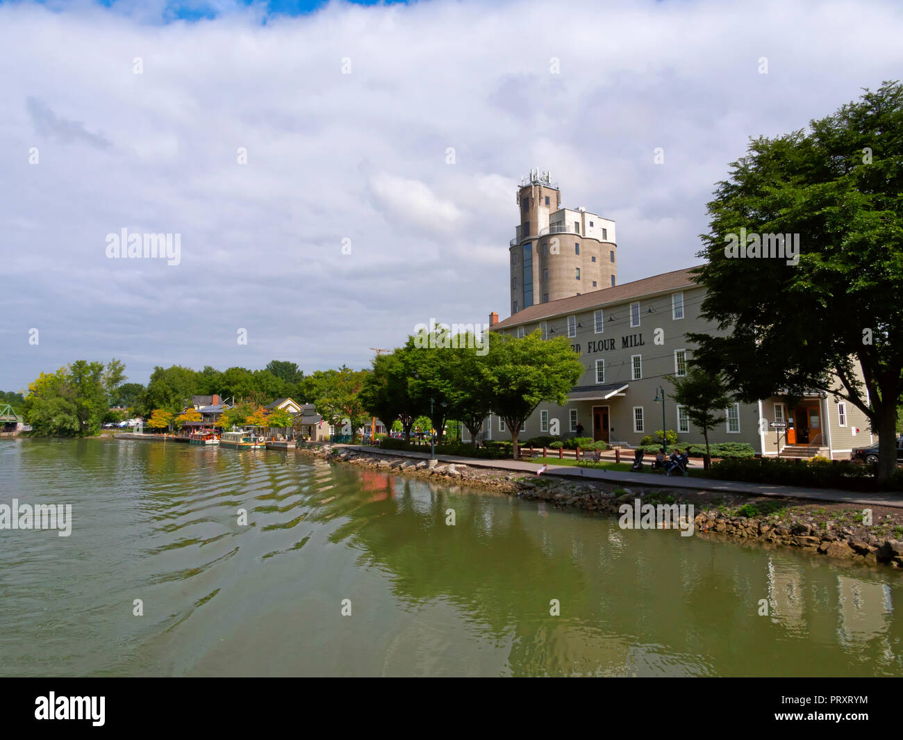 Pittsford, New York. Pittsford Flour Mill and Pittsford Grain Tower are