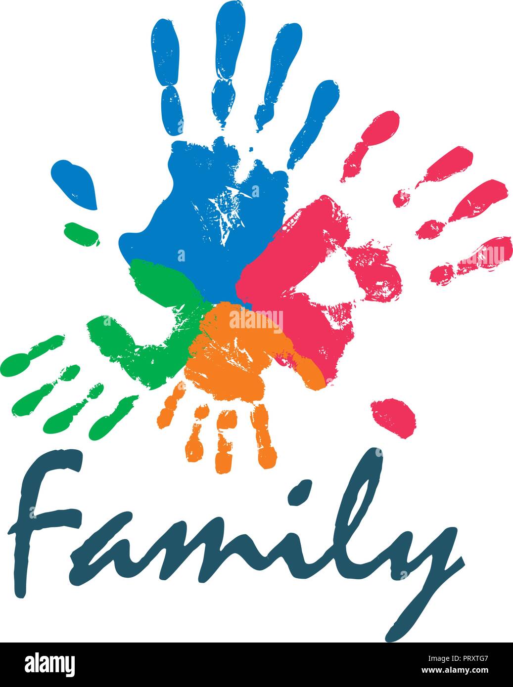 Download Family icon in the form of hands. Vector illustration Stock Vector Art & Illustration, Vector ...