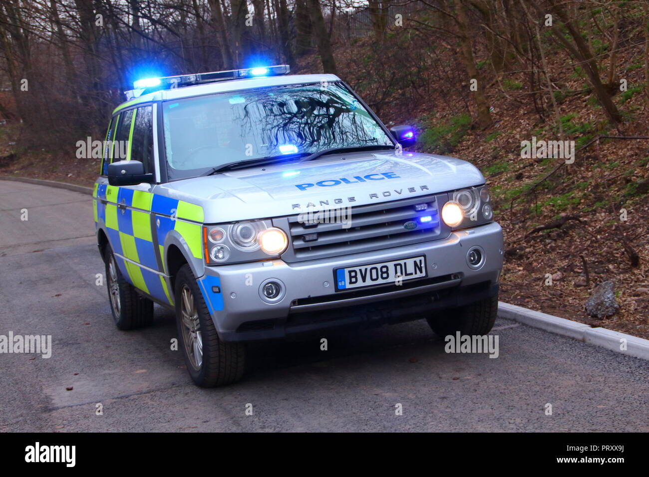 A Range Rover from Central Motorway Police Group which has now be sold at auctions. Stock Photo