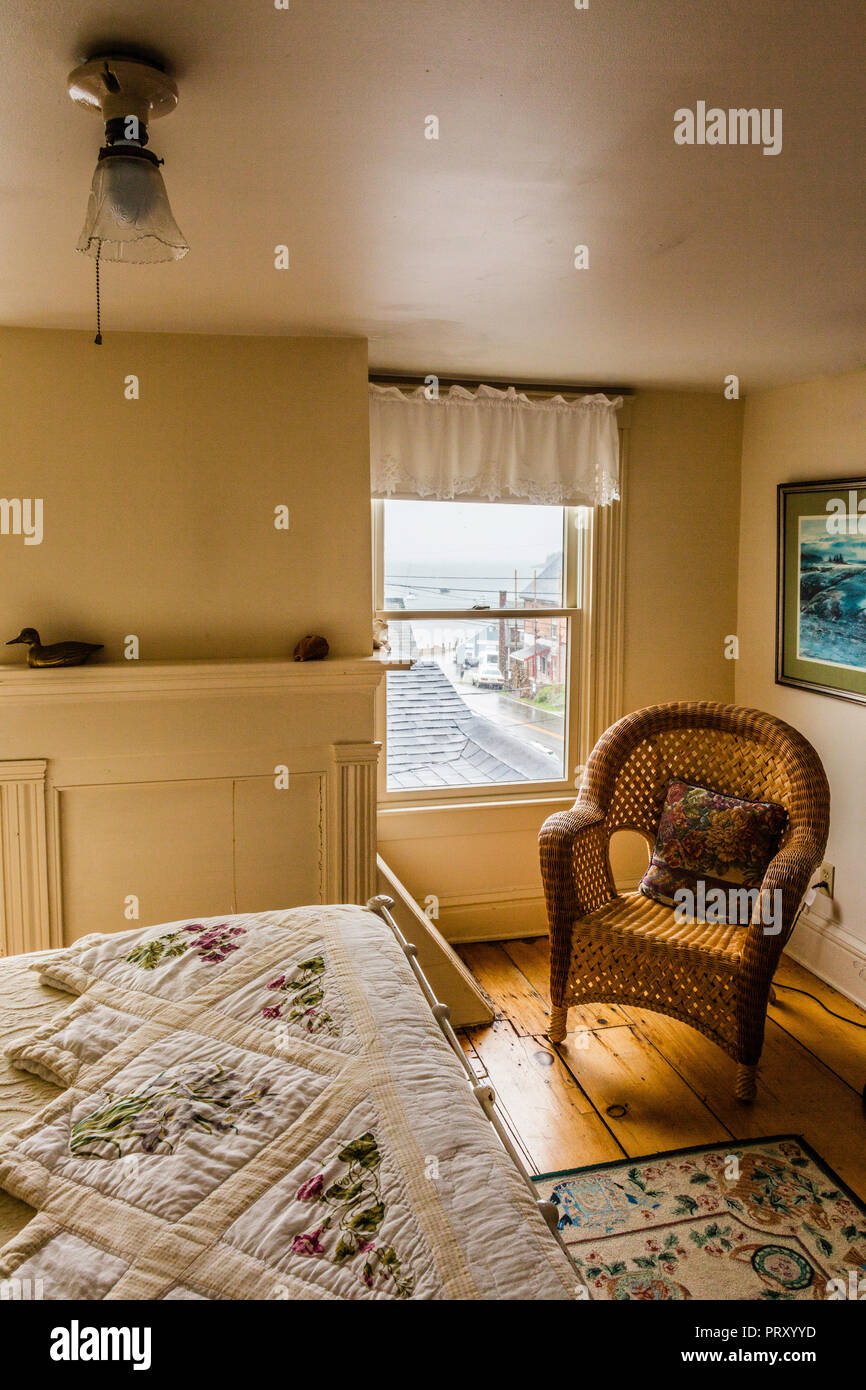 Ocean House Hotel Room Port Clyde, Maine, USA Stock Photo Alamy