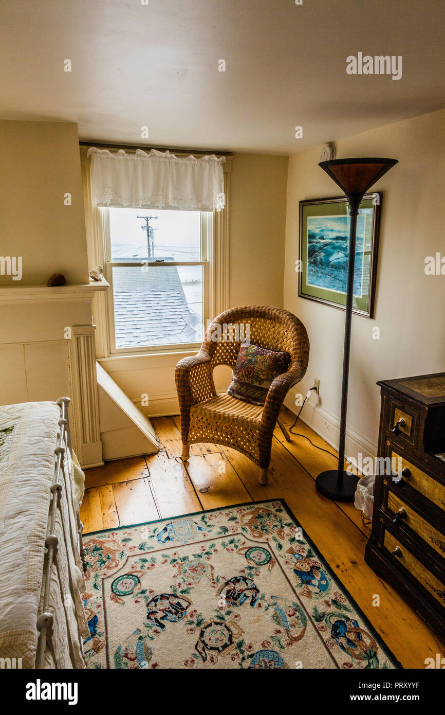 Ocean House Hotel Room Port Clyde, Maine, USA Stock Photo Alamy