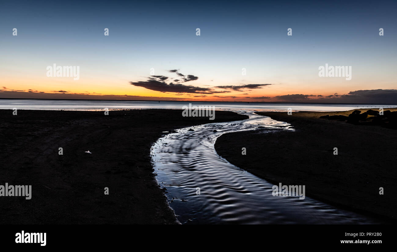 Sunset at Flic en Flac, Mauritius Stock Photo Alamy