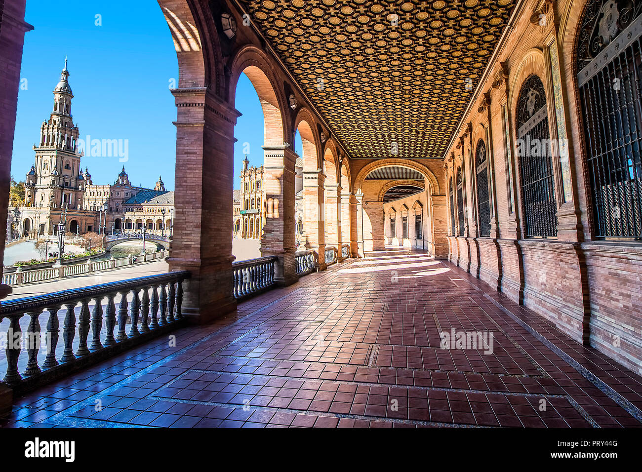 Spain Square Plaza De Espana Seville Spain Built On 1928 It Is spain-square-plaza-de-espana-seville-spain-built-on-1928-it-is