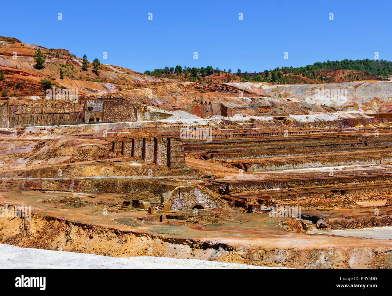 Old mining explotation landscape Stock Photo