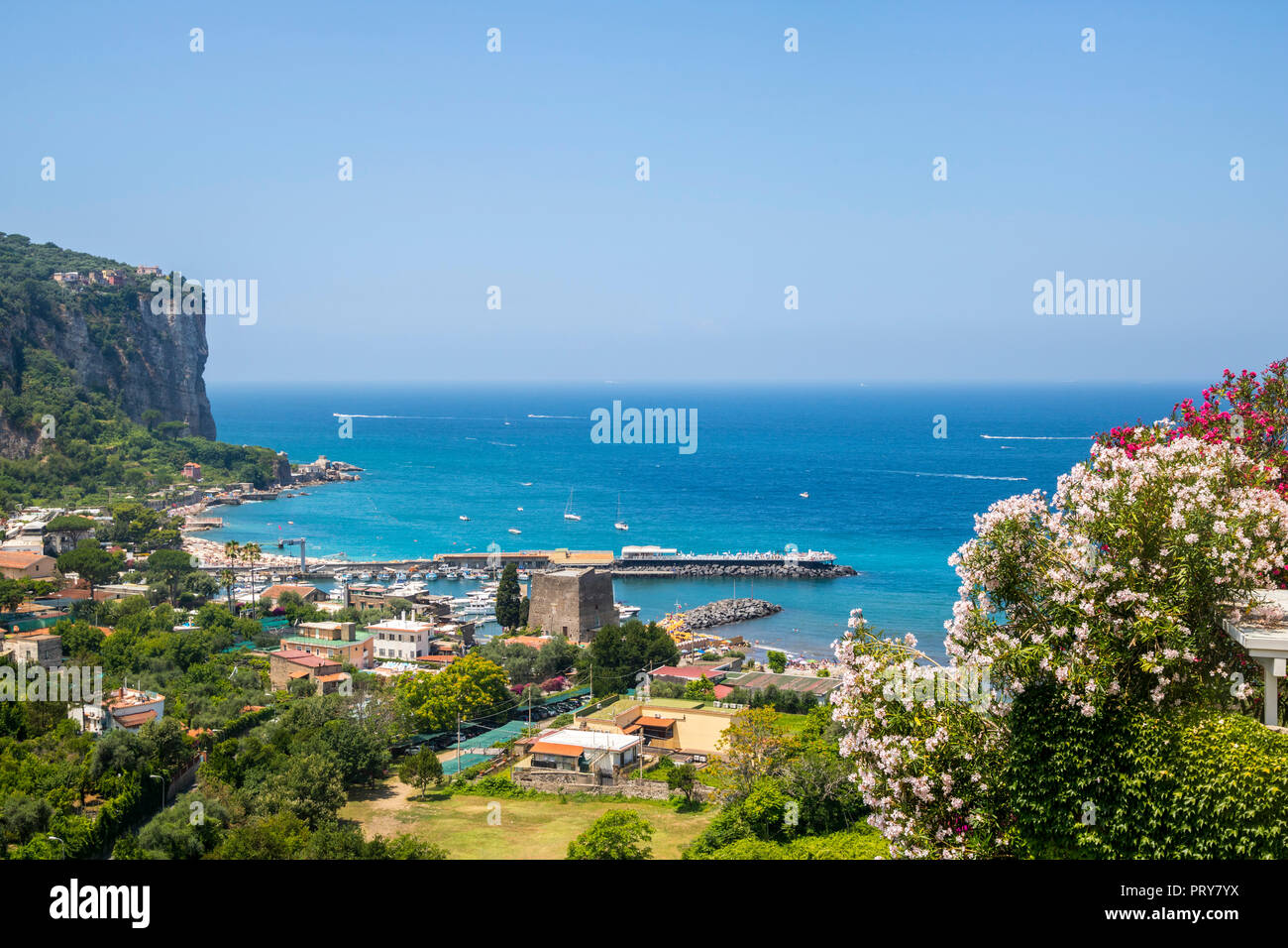 Amalfi Coast at Vico Equense Sorrento, Naples Italy, holday vacation best life concept, travel
