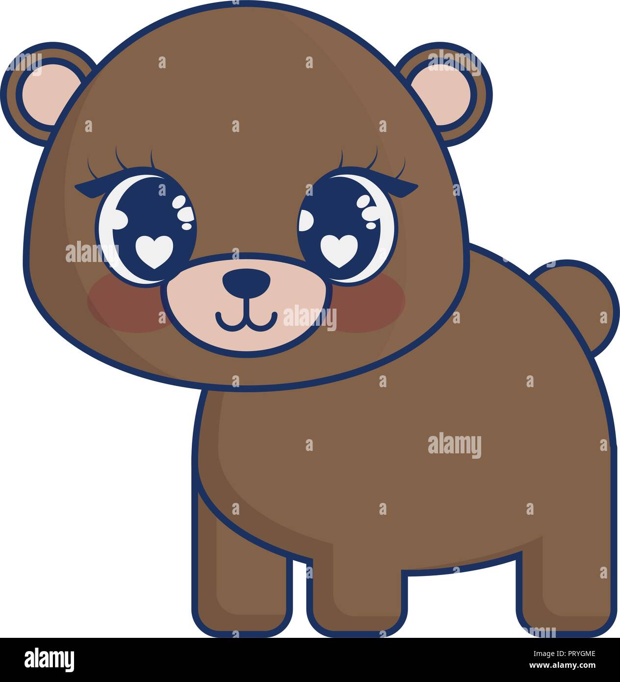 cute bear adorable character vector illustration design Stock Vector ...