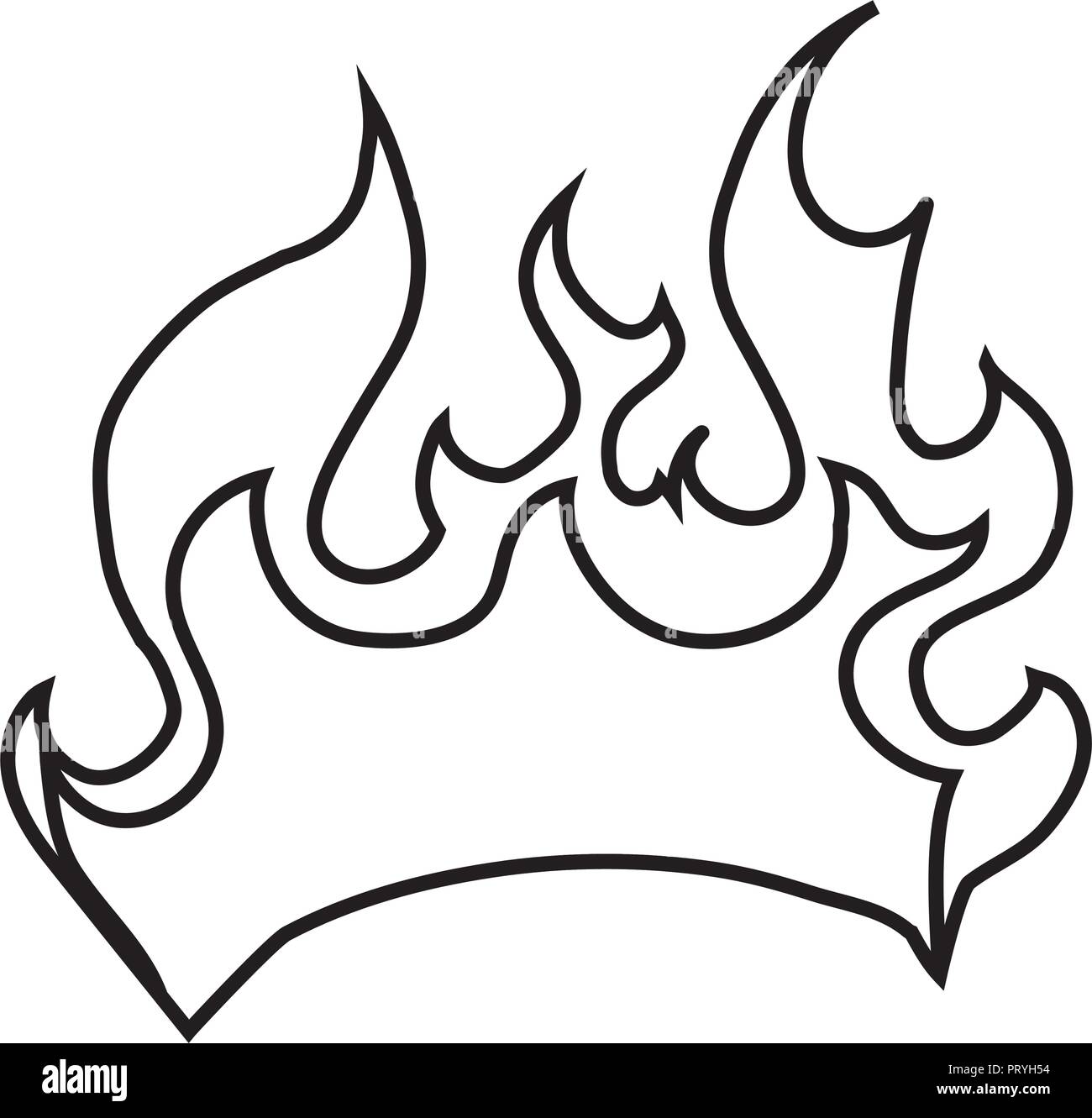 Fire sale hot flame design Black and White Stock Photos & Images - Alamy
