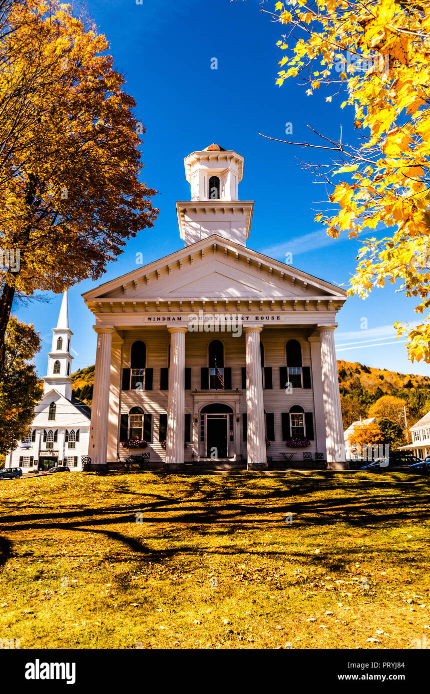 Windom County Court House Newfane, Vermont, USA Stock Photo Alamy