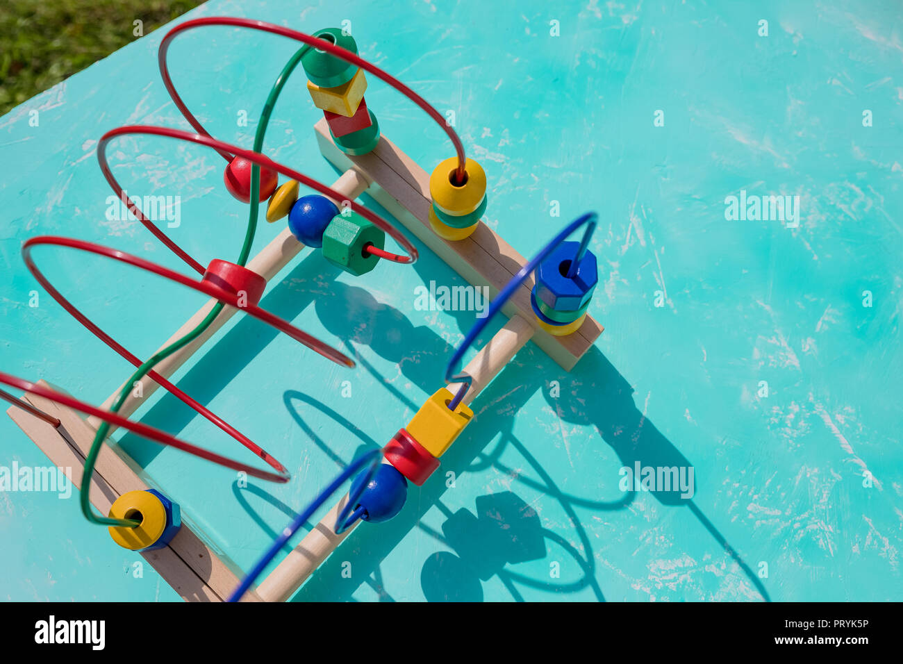 toddler toy beads on wire