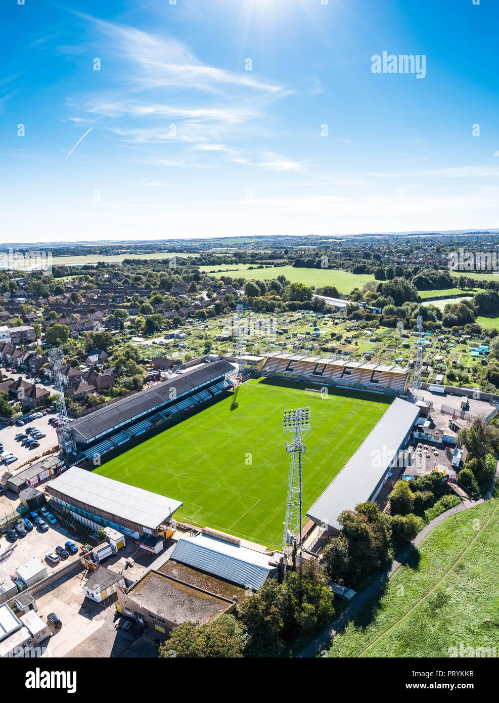 Aerial shot of football ground hires stock photography and images Alamy