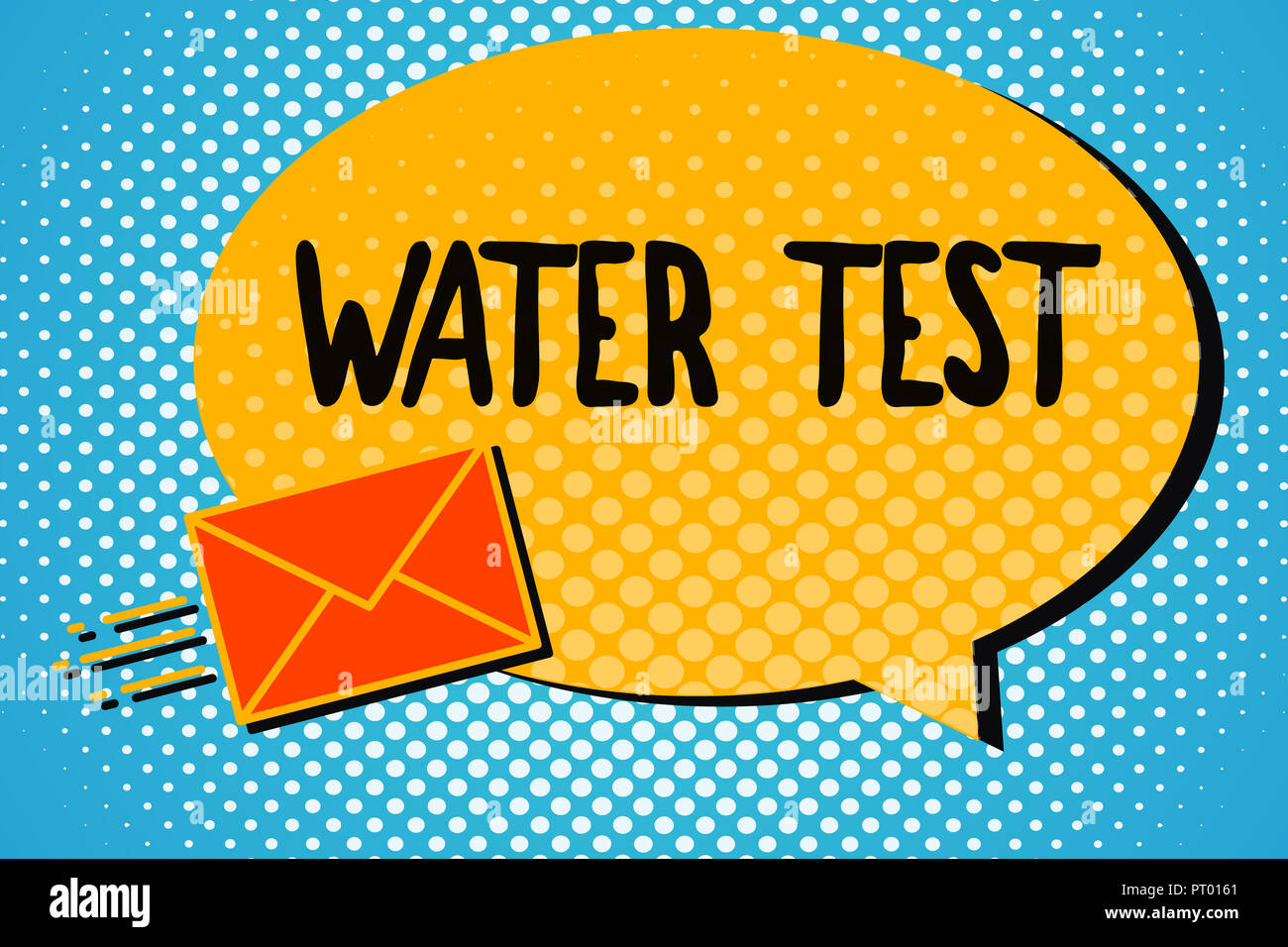 Handwriting text Water Test. Concept meaning Sampling of various liquid ...