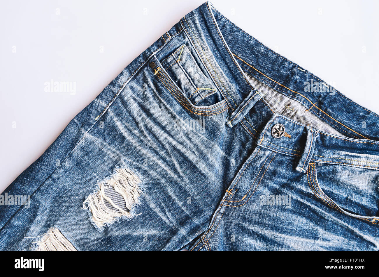 Destroyed Denim High Resolution Stock Photography and Images - Alamy