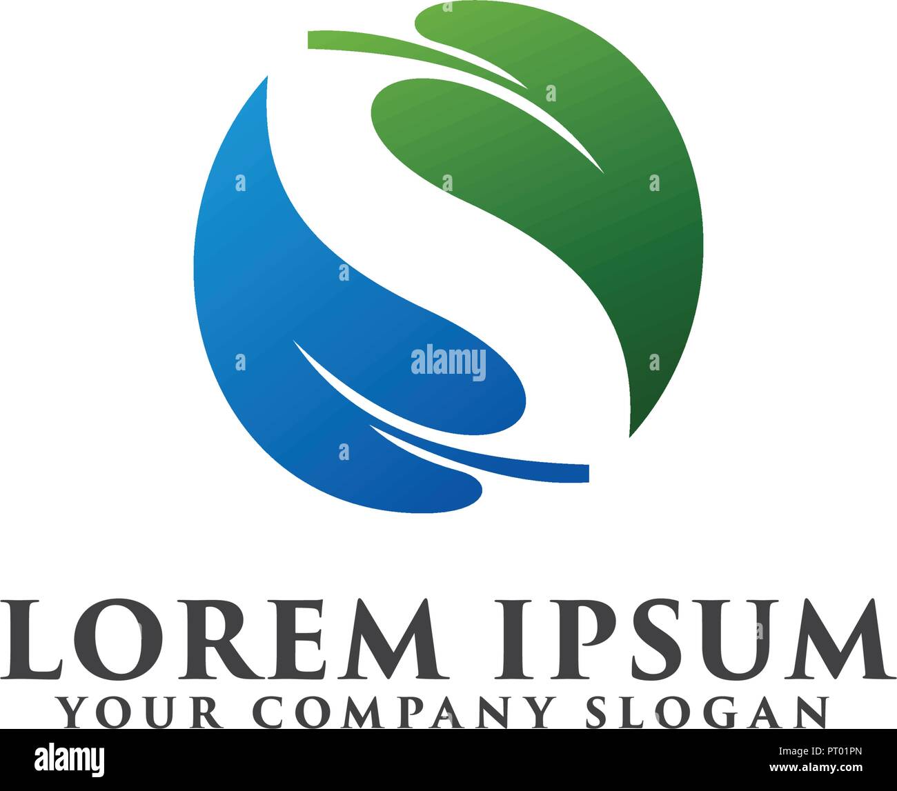 letter s leaf logo design concept template Stock Vector Image & Art - Alamy