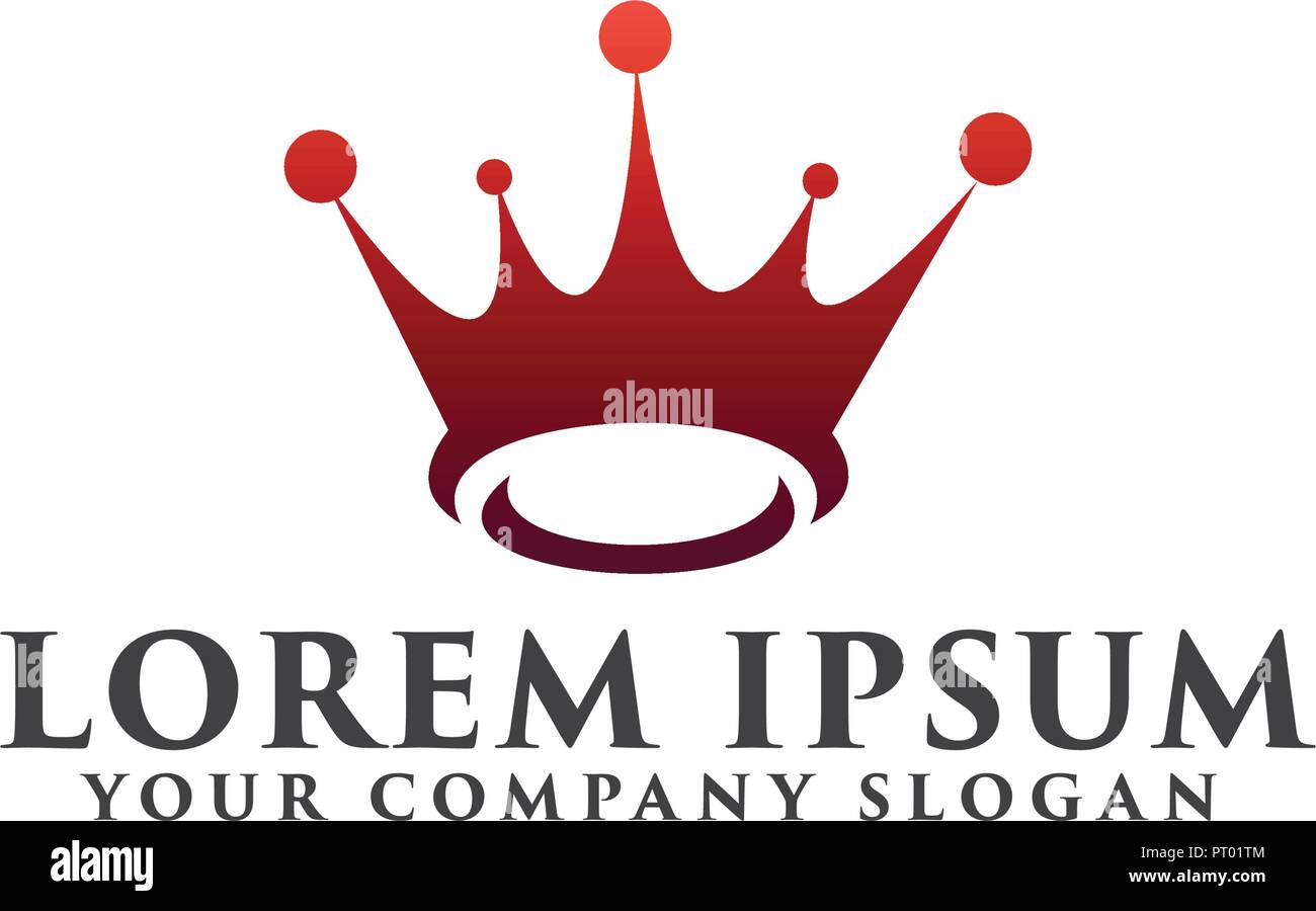 crown logo. Gift logo design concept template Stock Vector