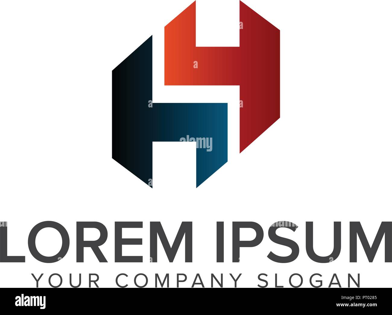 letter h logo architectural construction and real estate logo