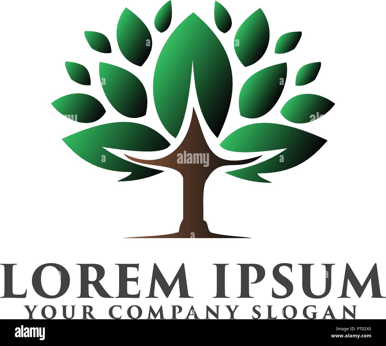 tree logo design concept template Stock Vector Image & Art - Alamy