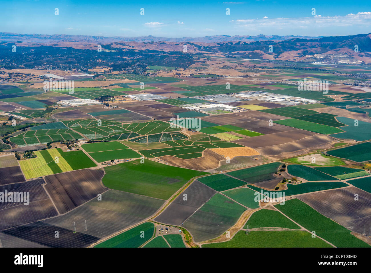 Aerial above salinas valley california hires stock photography and images Alamy