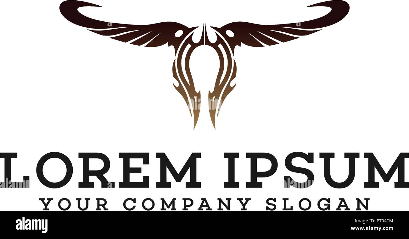 abstract wings logo design concept template Stock Vector Image & Art