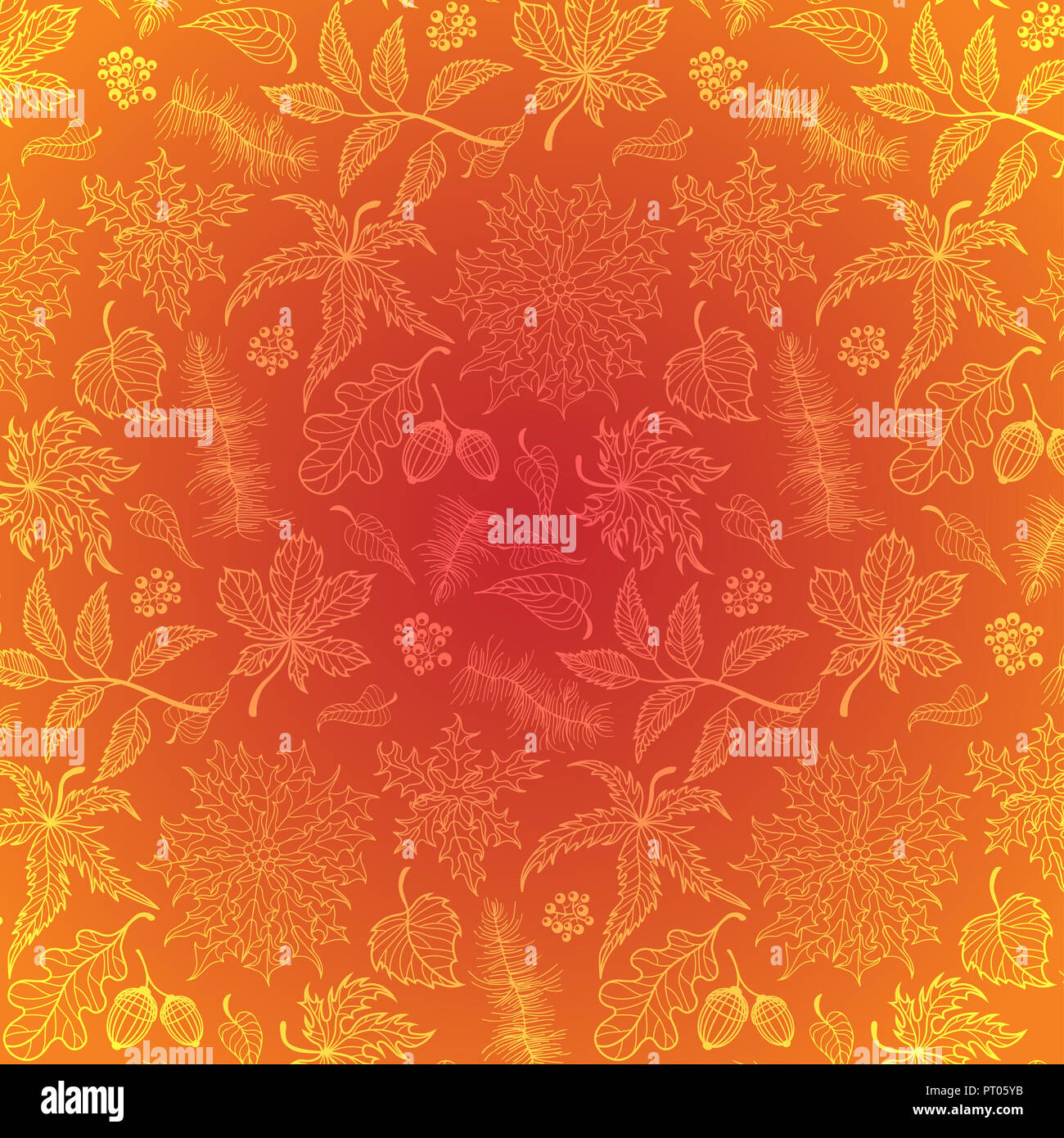 Seamless leaf pattern hi-res stock photography and images - Alamy