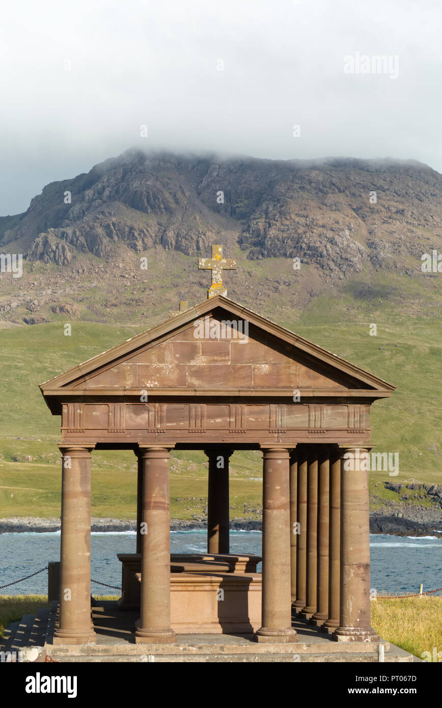 Harris mausoleum on Isle of Rum Stock Photo