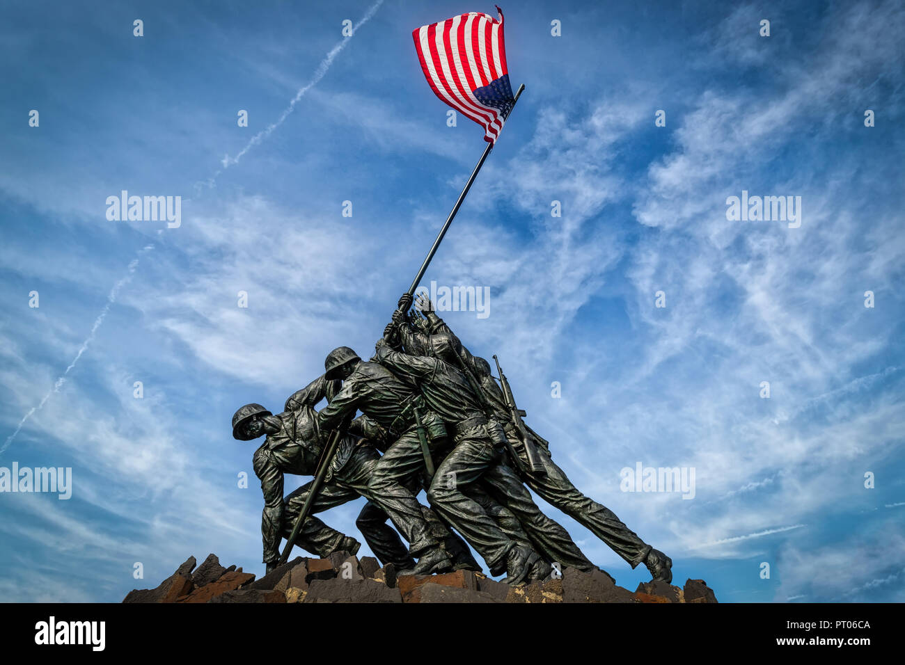 The Marine Corps War Memorial in Arlington, Virginia Stock Photo - Alamy