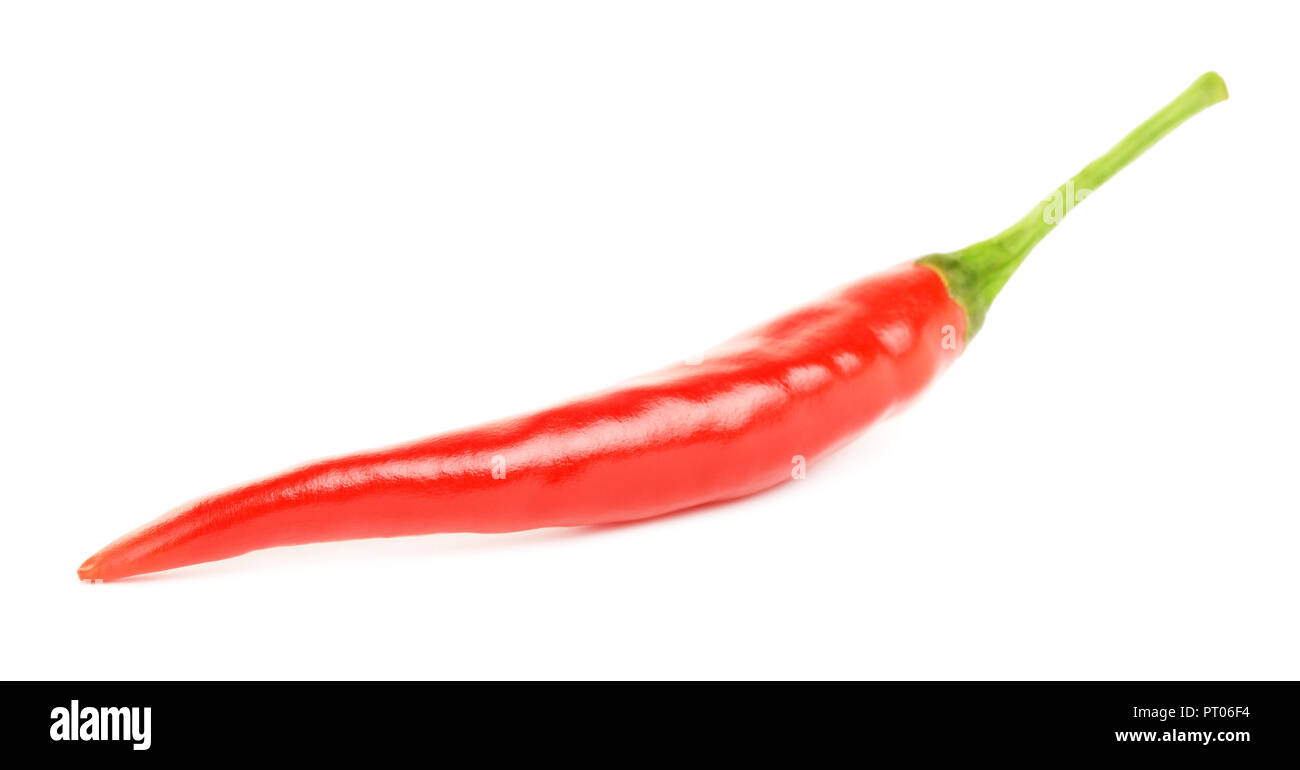 red hot chili pepper, isolated on white background Stock Photo