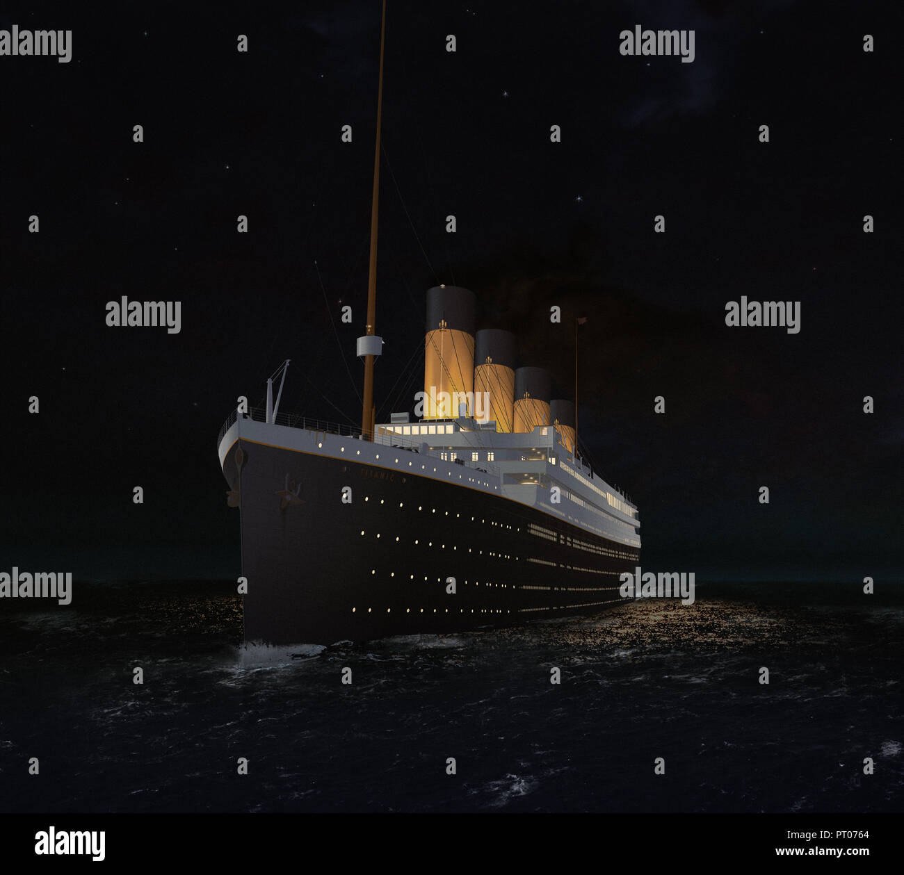 Artists Impression Of The Rms Titanic On Her Last Night Sailing Across The North Atlantic In April 1912 Stock Photo Alamy Artists Impression Of The Rms Titanic On Her Last Night Sailing Across The North Atlantic In April 1912 Stock Photo Alamy