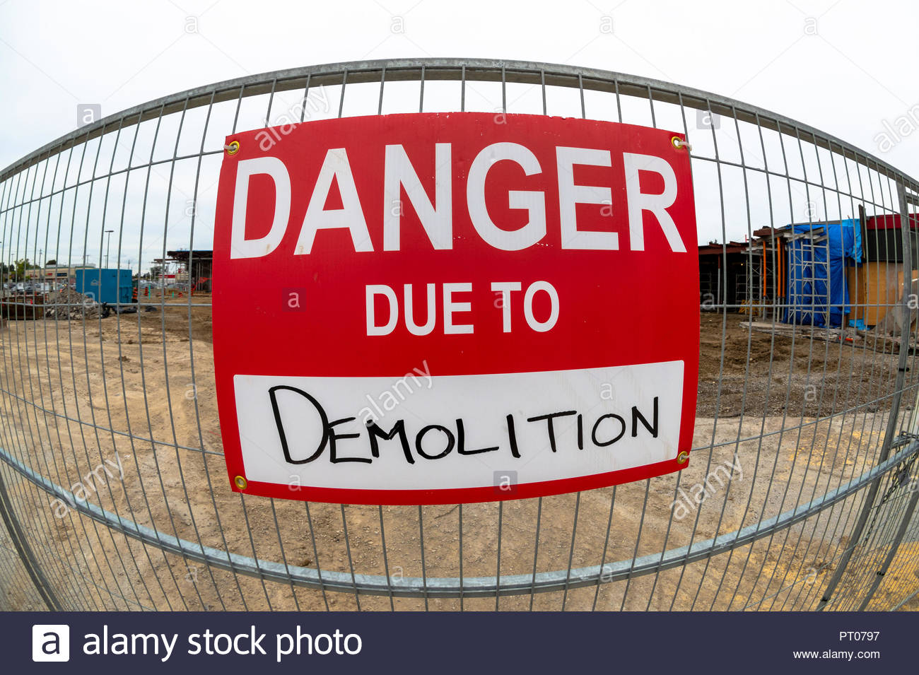 Demolition Sign Stock Photos And Demolition Sign Stock Images Alamy