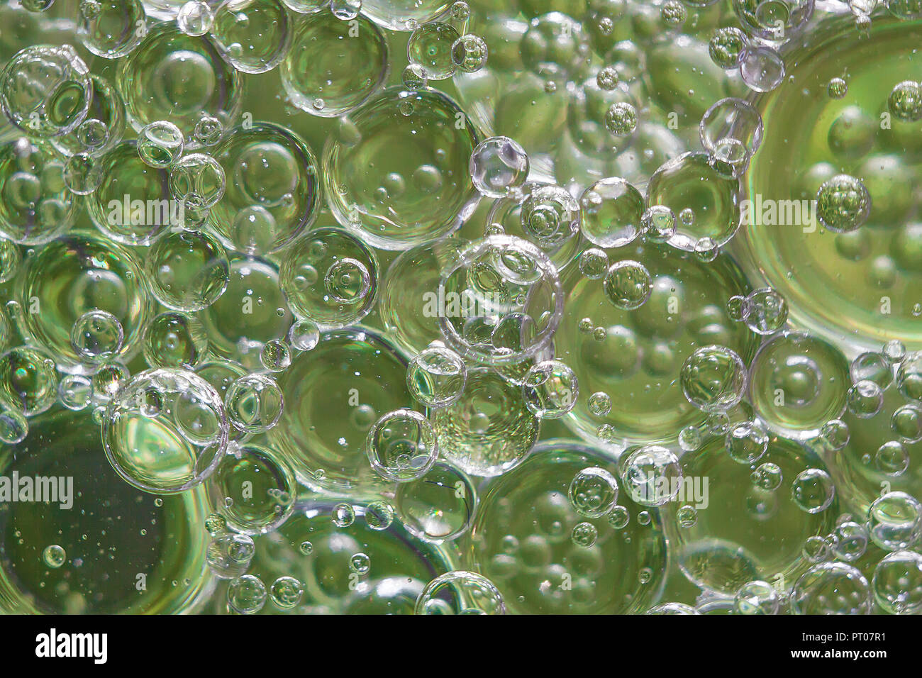 Abstract background of foam shampoo or soap Stock Photo