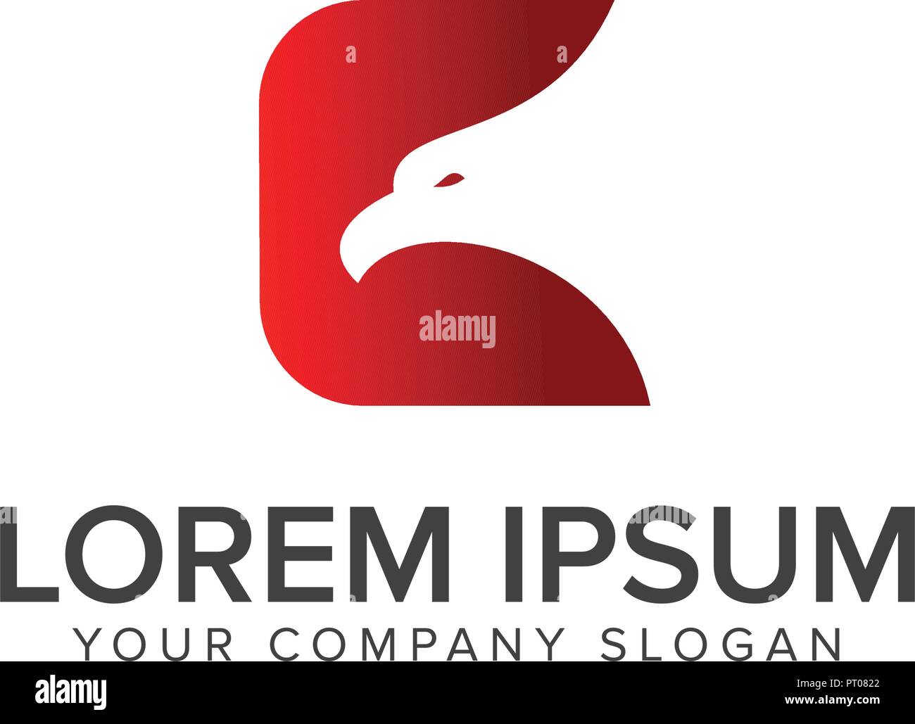 head bird logo design concept template Stock Vector