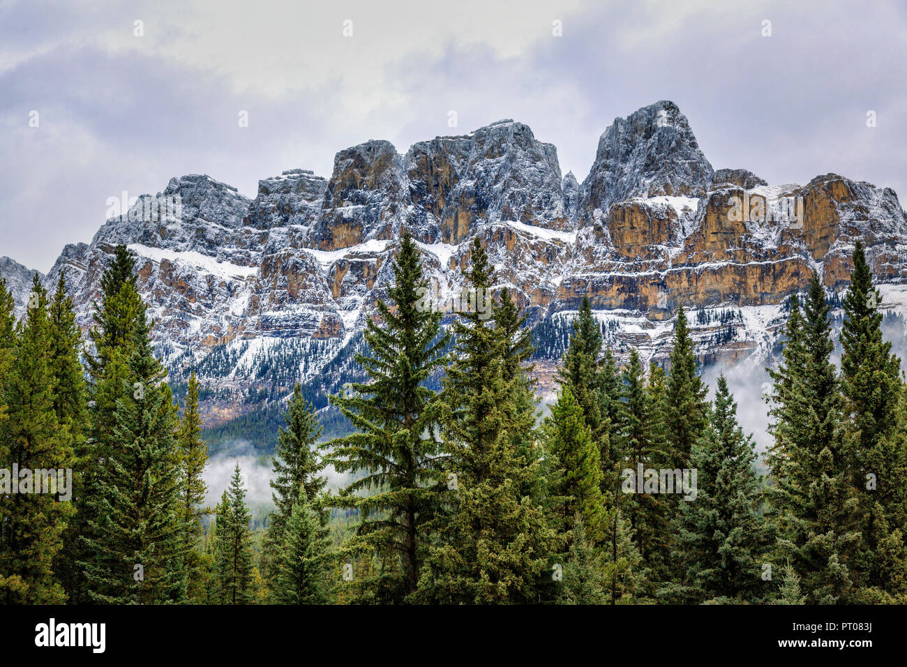 Castle Mountain, Banff National Park, Canada Stock Photo