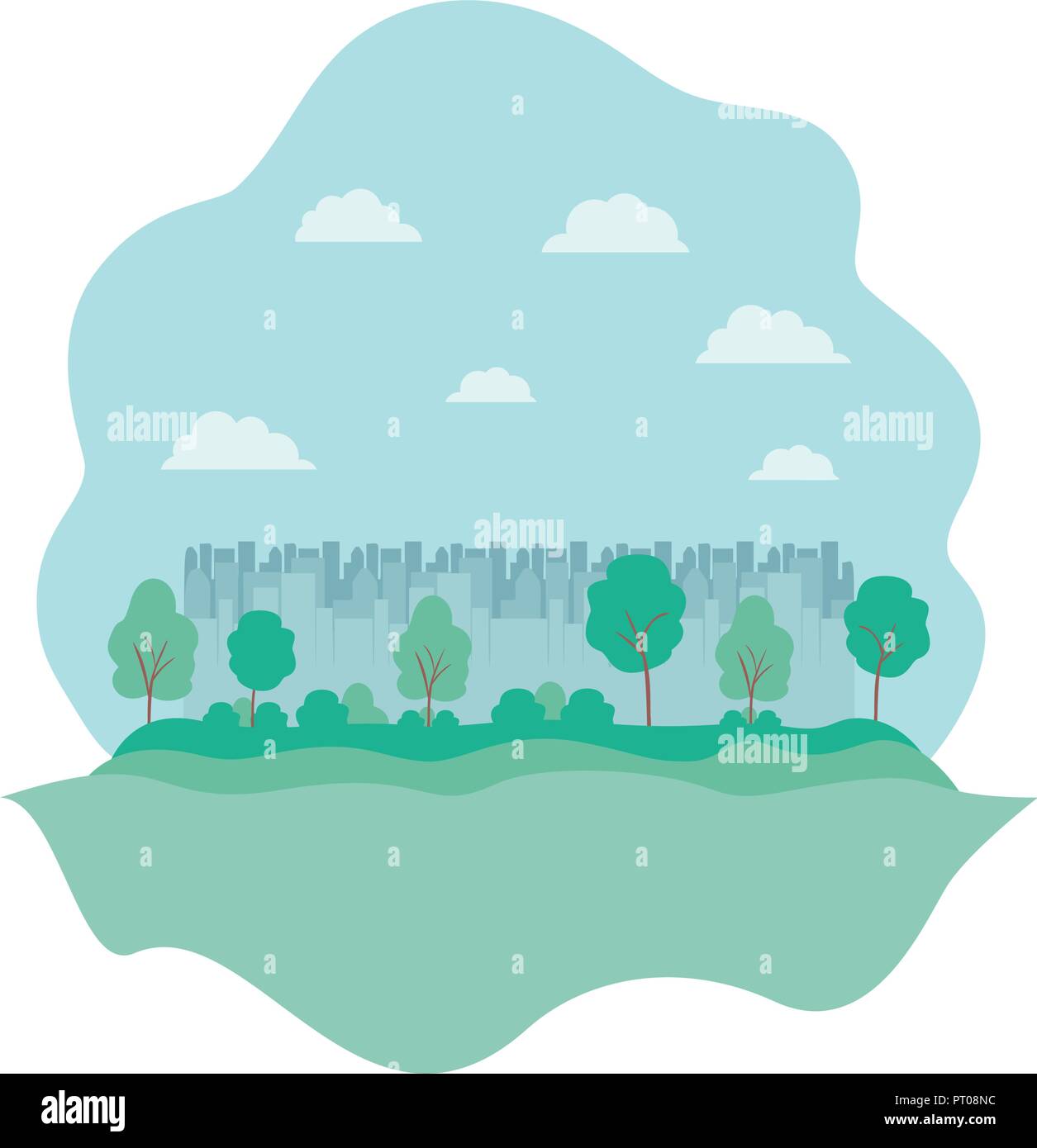 forest landscape natural scene Stock Vector Image & Art - Alamy
