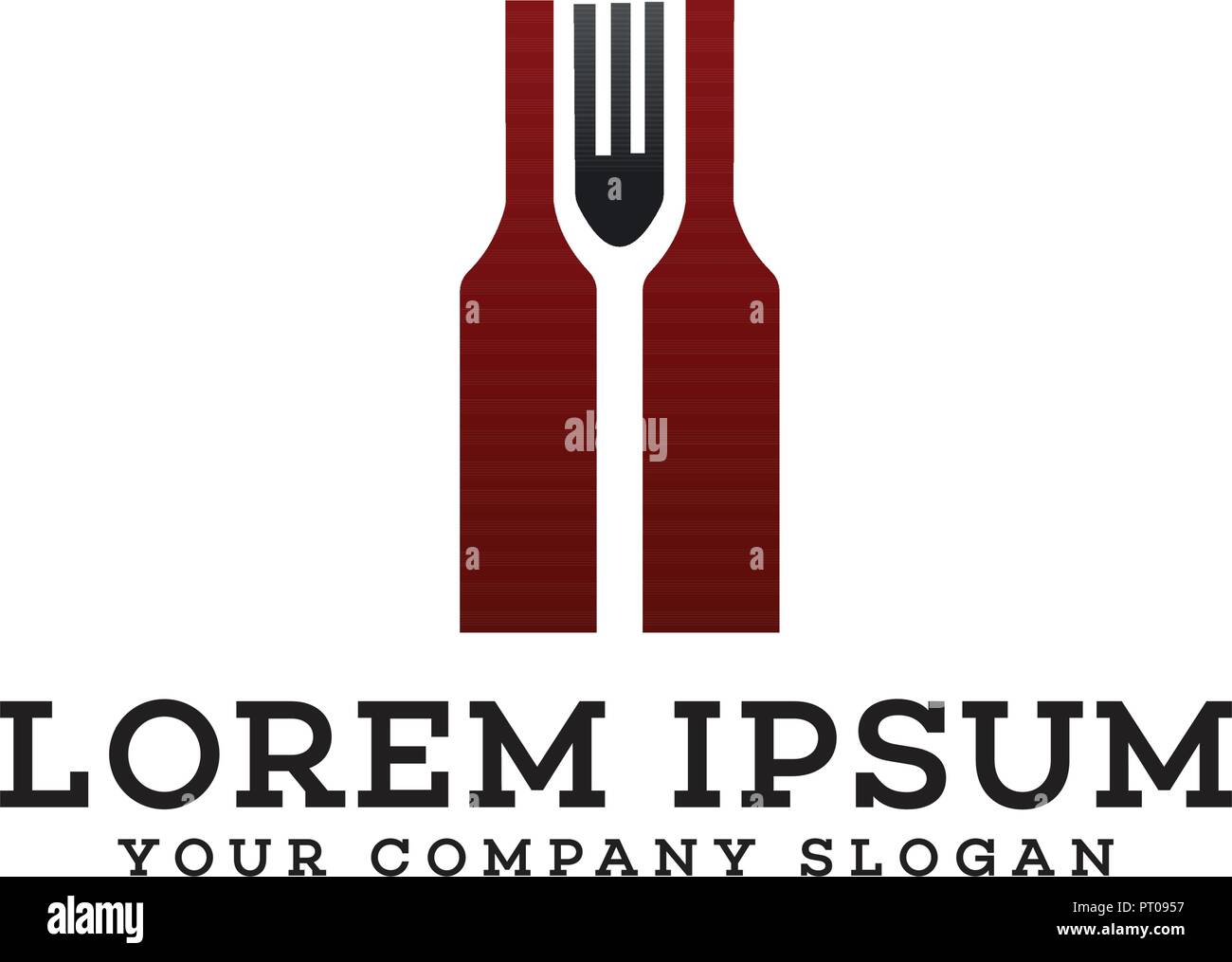 Bar restaurant logo design concept template Stock Vector Image & Art
