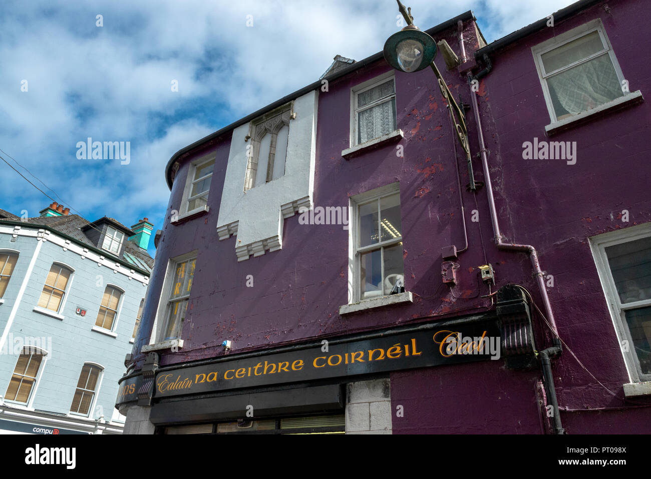 Galway City, Ireland, Business shop fronts. Stock Photo