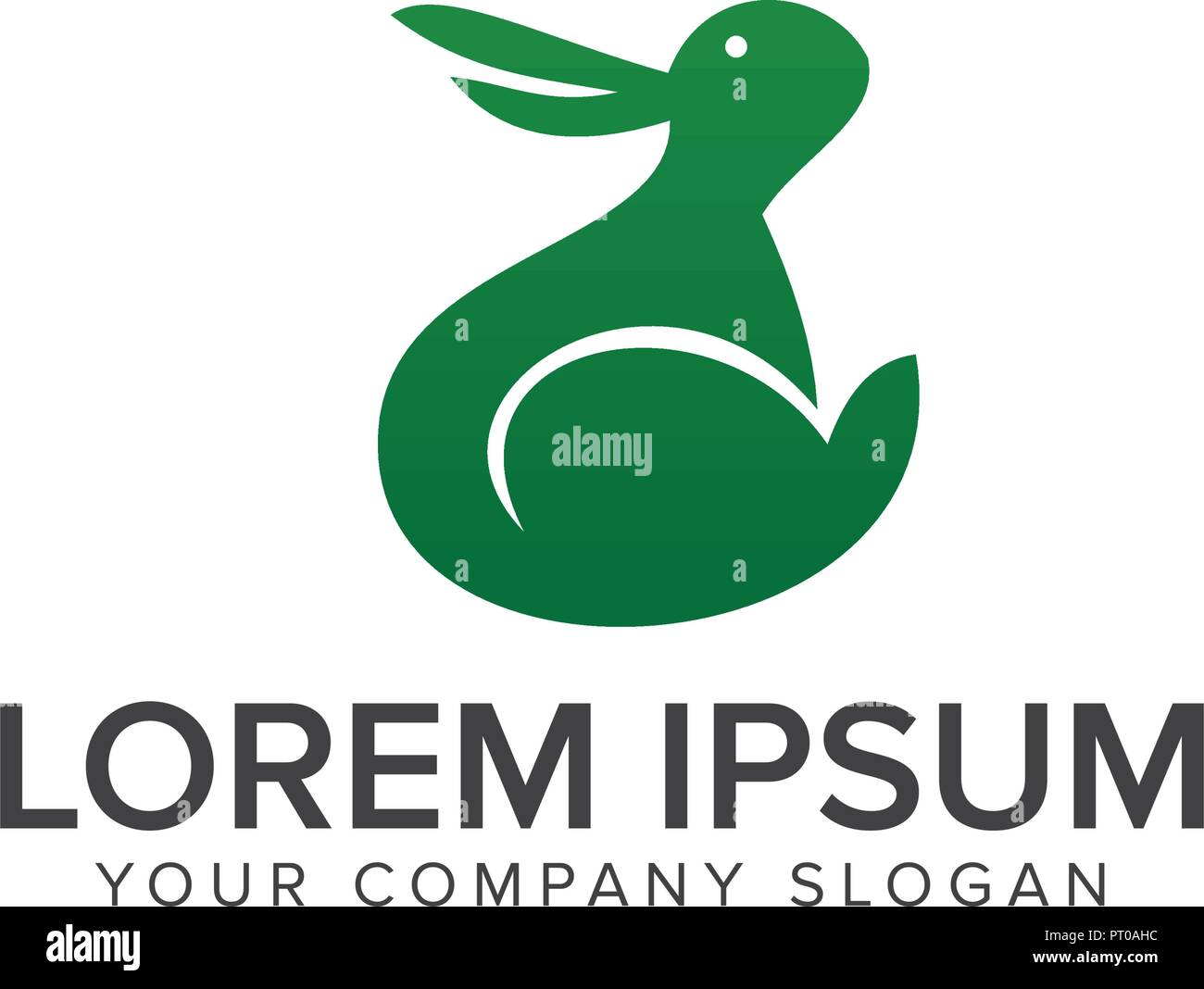 rabbit logo design concept template Stock Vector Image & Art Alamy