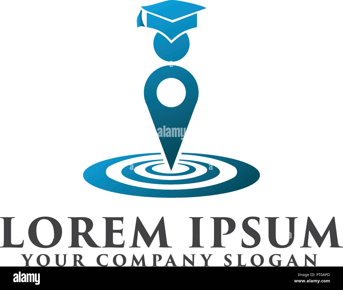 Education logo. School logo design concept template Stock Vector