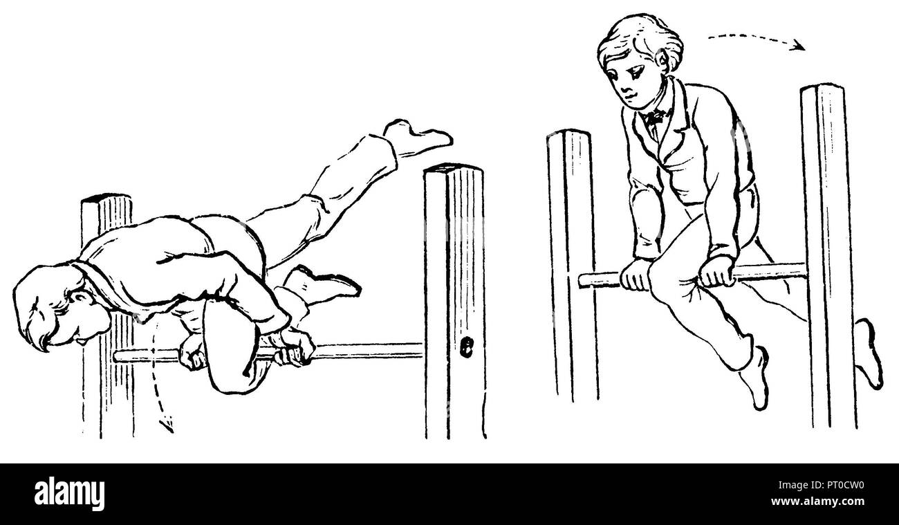 Gymnastics, stretching exercises: wave right forward (left), wave left ...