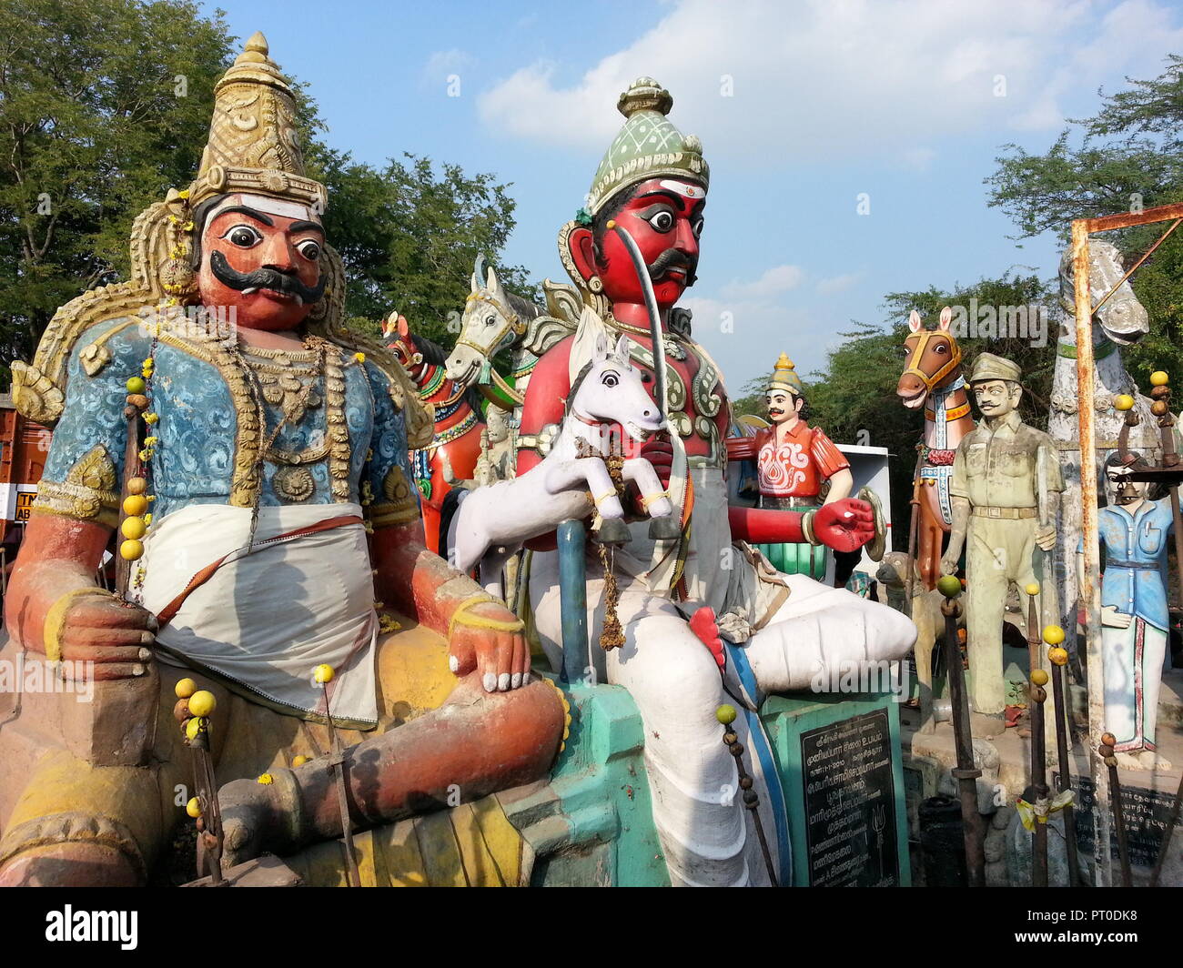 South Indian God Idols in Indian Temples Stock Photo Alamy