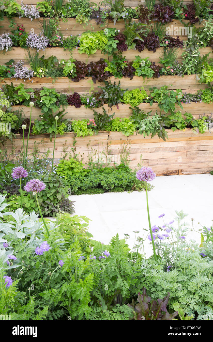 Garden wall micro garden stone hi-res stock photography and images - Alamy