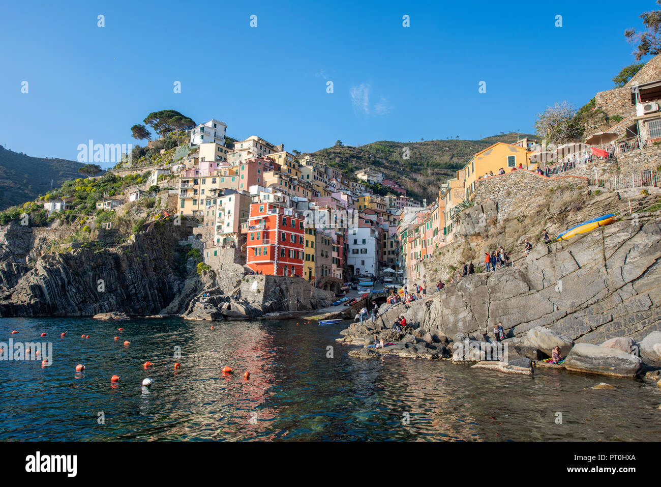 Italy, Liguria, La Spezia, Cinque Terre National Park, Riomaggiore Stock Photo