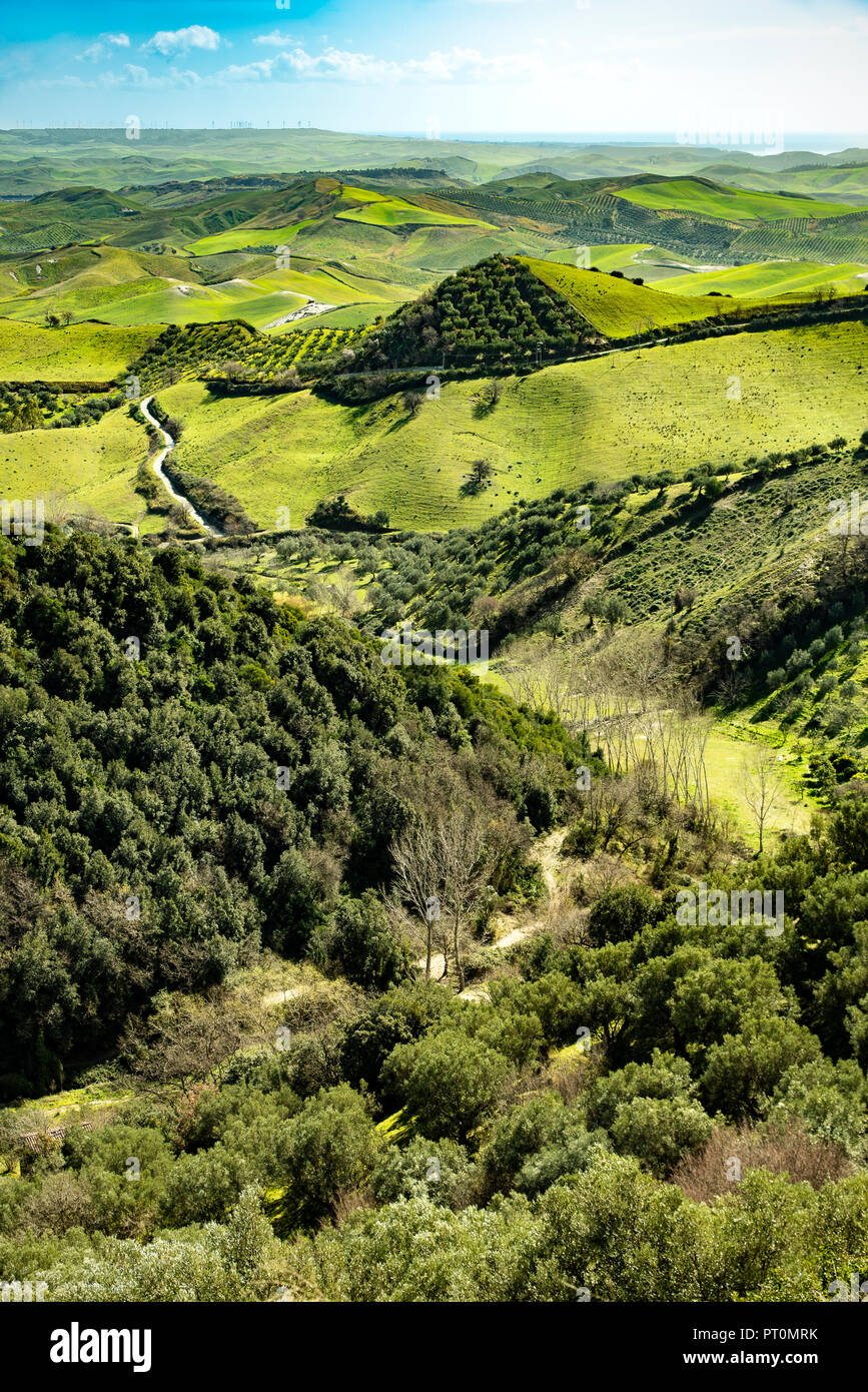 Italy Calabria Mesoraca (KR) Landscape Stock Photo