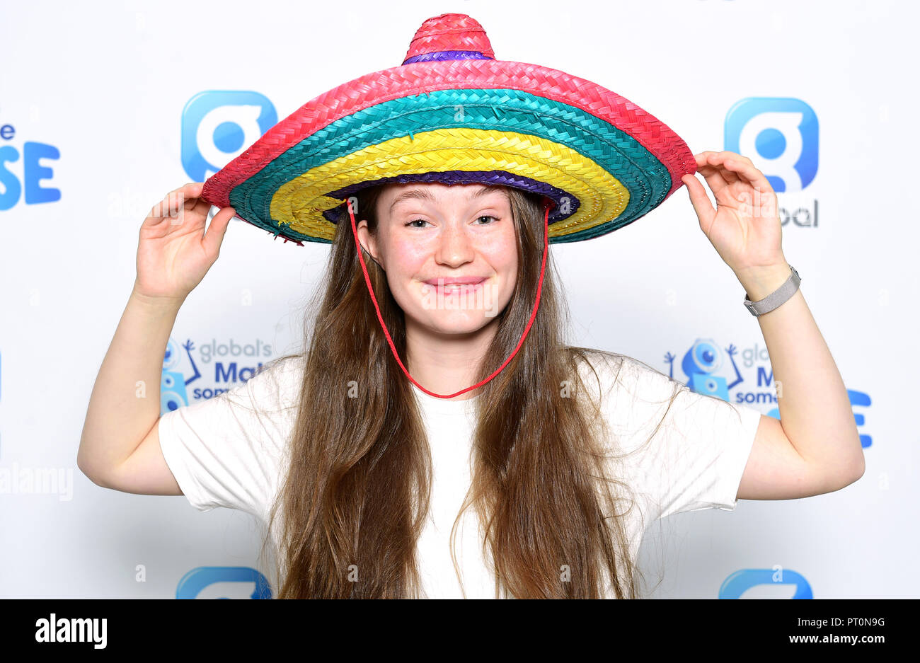 Sigrid at Global's Make Some Noise Appeal Day, set up by Global, to raise money to help disadvantaged children, young people and their families across the UK. Stock Photo