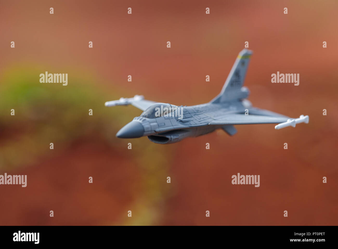 F-16 Fighting Falcon Cruising Stock Photo