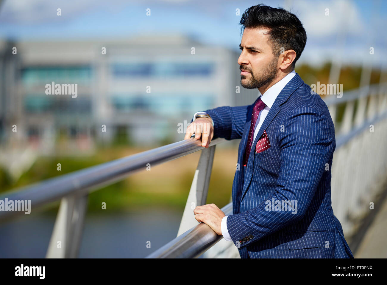 Stressed out businessman Stock Photo