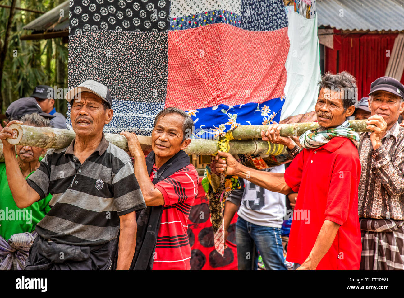 Traditional Funeral Rites In A Toraja Village Rantepao Tana