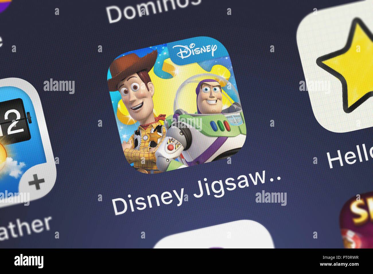 London, United Kingdom - October 05, 2018: The Disney Jigsaw Puzzles mobile  app from Disney on an iPhone screen Stock Photo - Alamy
