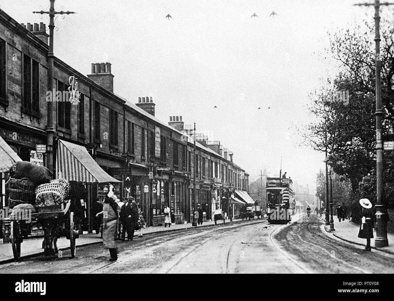 High Street, Gosforth early 1900’s Stock Photo Alamy