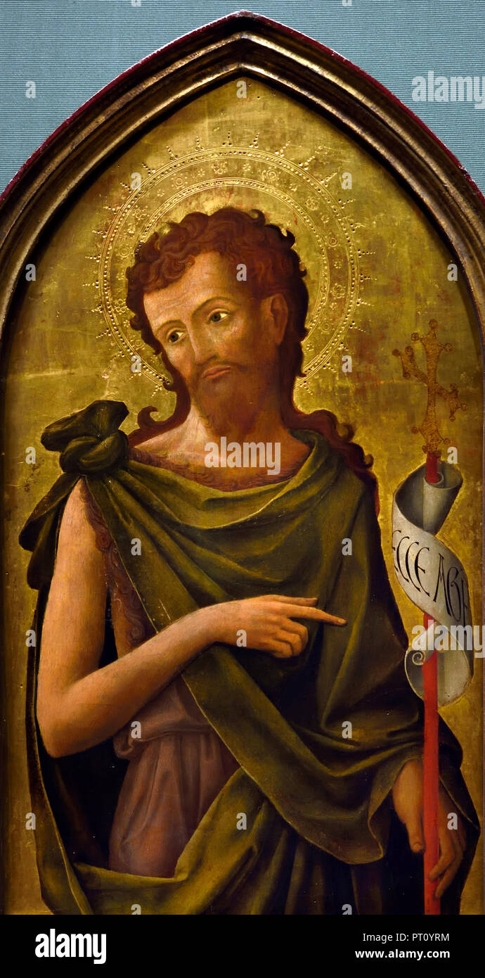 John the baptist 1451 antonio vivarini 1420 1484 hi-res stock ...